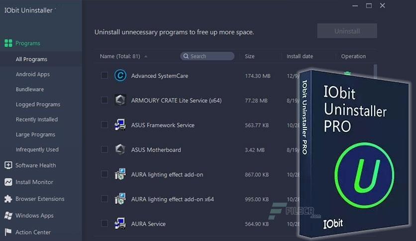 Download IObit Uninstaller Pro Full version